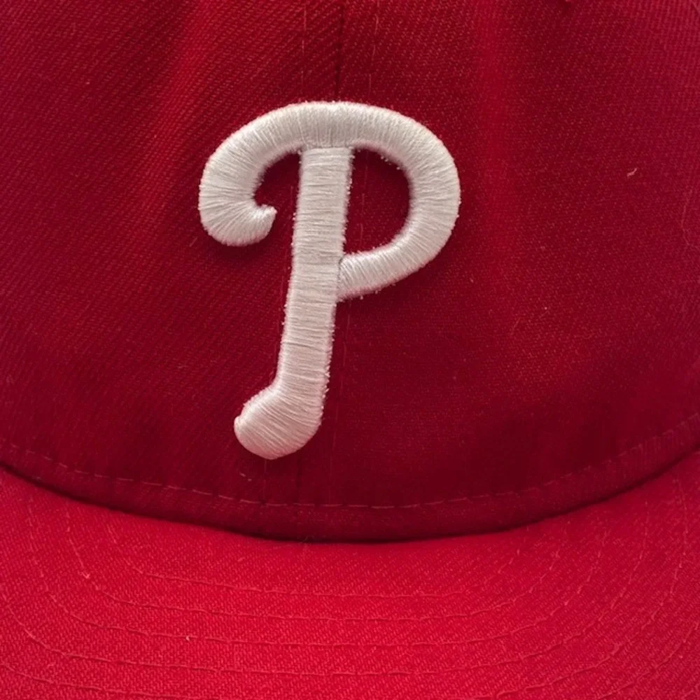 PHILLIES New Era 9FIFTY Snapback Hat Youth Red Embroidered MLB Baseball P Logo